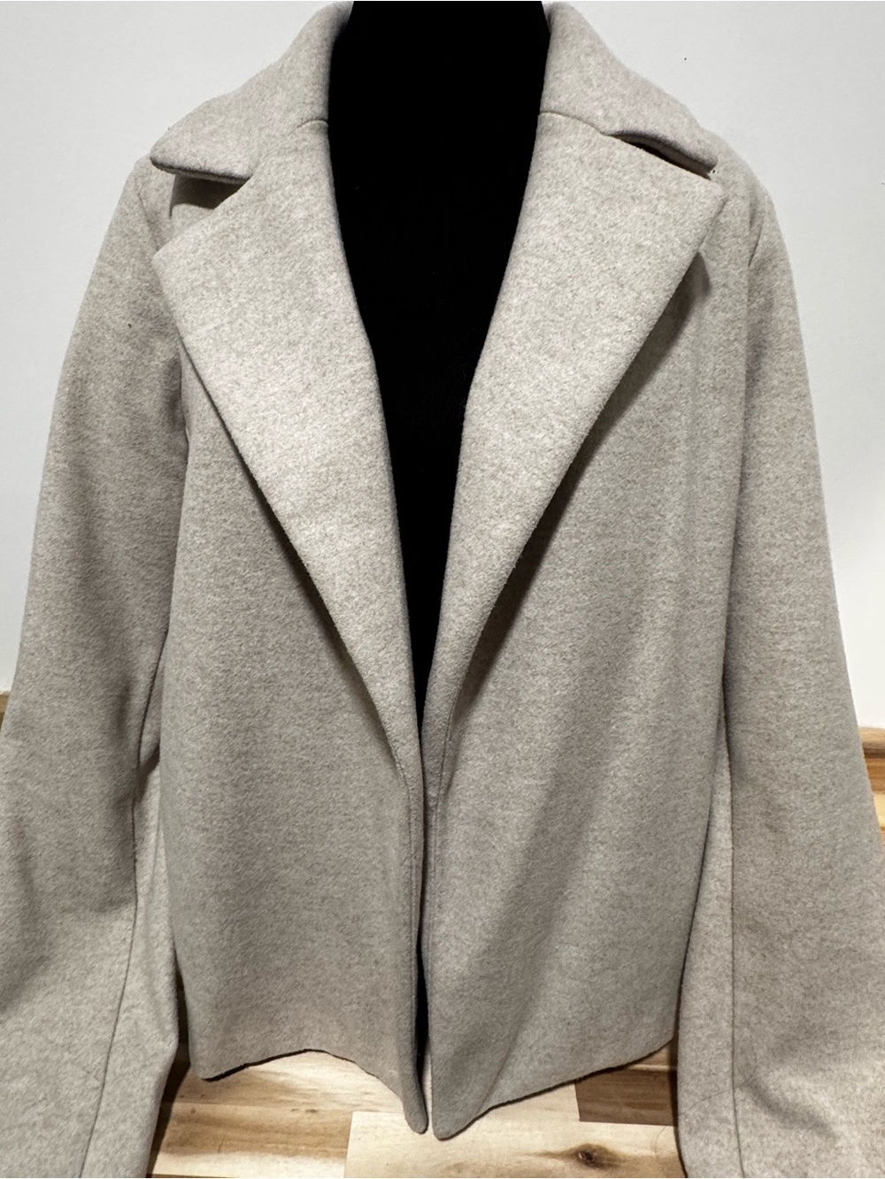 Classic Relaxed Open-Front Beige Blazer Jacket | joie | M